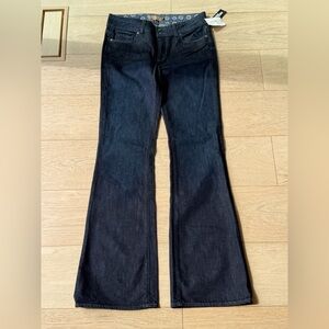 PAIGE Hidden Hills High Rise Bootcut Jeans 30 Dark Wash NWT